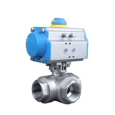 Stainless Steel Sanitary Pneumatic Direct Way Ball Valve with Clamp End