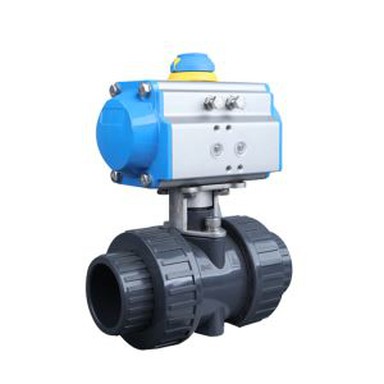 3way PVC Plastic Pneumatic Ball Valve
