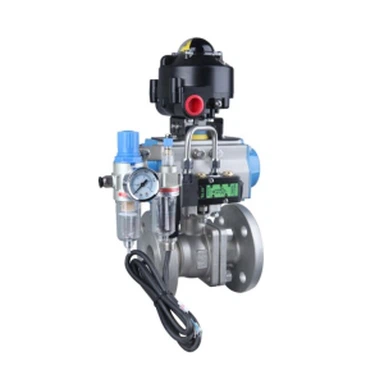 Explosion-Proof Pneumatic Ball Valve with Hand Wheel