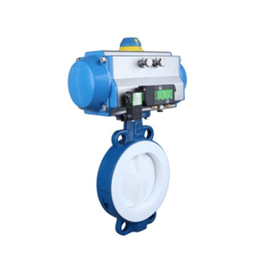 D671f4-10f Pneumatic Full Fluorine Lined Butterfly Valve